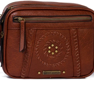 Thumbnail 4: White Mountain Embroidered Camera Organizer Crossbody Bag 