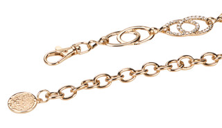 Thumbnail 2: Vince Camuto Oval Crystal Link Chain Belt 