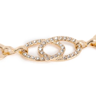 Thumbnail 3: Vince Camuto Oval Crystal Link Chain Belt 