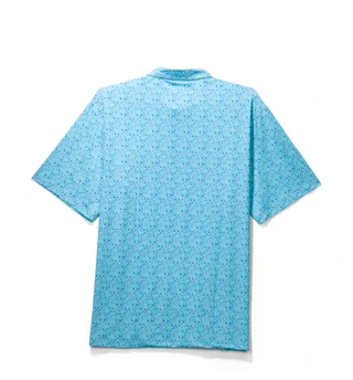 Thumbnail 3: TAILORBYRD Men's Short Sleeve Print Performance Golf Polo 