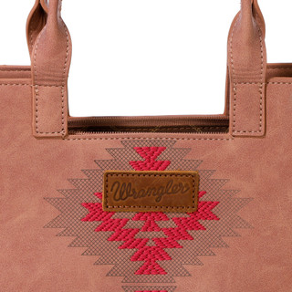 Thumbnail 4: Wrangler Aztec Embroidered Tote Bag 