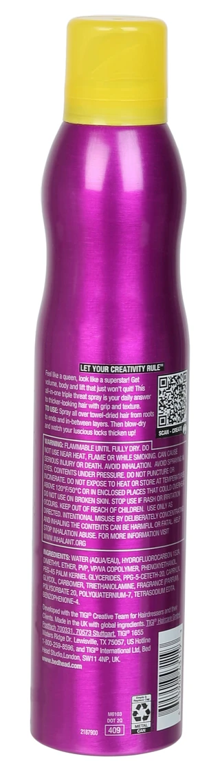 Thumbnail 2: TIGI BED HEAD 10.5 oz Queen For A Day Thickening Hairspray 