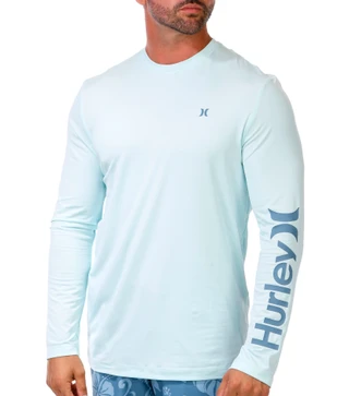 Thumbnail 2: Hurley Men's 2 Pc Long Sleeve Shirt & Swim Shorts Set 