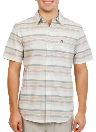 Thumbnail 1: Quiksilver Men's Short Sleeve Harper Button Down Shirt 