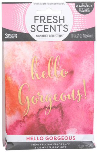 Thumbnail 1: FRESH SCENTS 3 Pk Fruit Floral Scent Sachets 