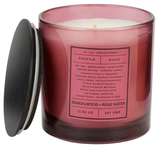 Thumbnail 2: EAST WEST 13.6 oz Sandalwood & Rose Candle 