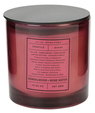 Thumbnail 1: EAST WEST 13.6 oz Sandalwood & Rose Candle 