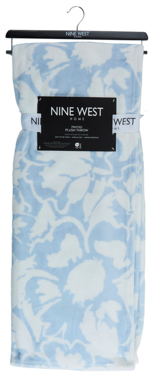 Thumbnail 1: NINE WEST 50x70 Garden Print Throw Blanket 