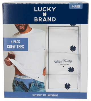 Thumbnail 1: Lucky Brand Men's 4 Pk Crew Tees 