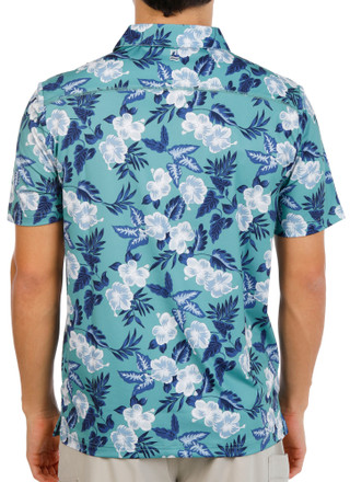 Thumbnail 3: Fair Harbor Men's Short Sleeve Tropical Midway Polo 