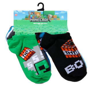Thumbnail 1: Minecraft Boys 10 Pk Minecraft Socks  