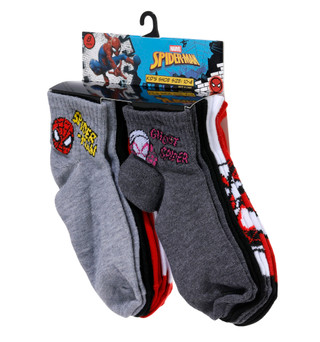 Thumbnail 3: Marvel Boys 8 Pk Spider-Man Socks  