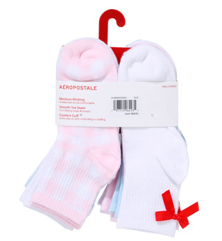 Thumbnail 3: Aeropostale Girls 10 Pk High Quarter Socks  