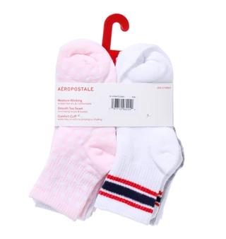 Thumbnail 5: Aeropostale Girls 10 Pk High Quarter Socks 