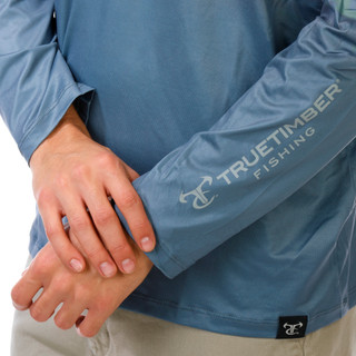 Thumbnail 3: TRUE TIMBER Men's Long Sleeve Crew Neck Performance Shirt 