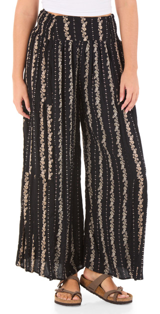 Thumbnail 1: Angie Juniors Woven Stripe Flowy Pants 