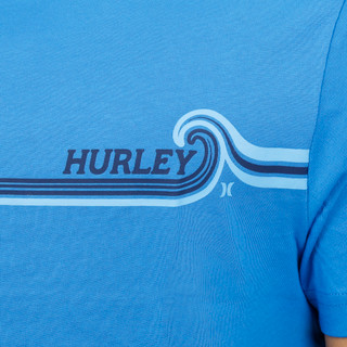 Thumbnail 2: Hurley Men's Short Sleeve Wave Logo Crew Neck Tee 