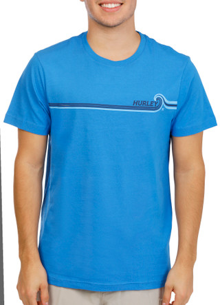 Thumbnail 1: Hurley Men's Short Sleeve Wave Logo Crew Neck Tee 