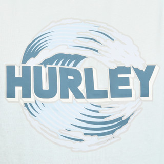 Thumbnail 2: Hurley Men's Short Sleeve Wave Logo Crew Neck Tee 