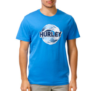 Thumbnail 2: Hurley Men's Short Sleeve Wave Logo Crew Neck Tee 