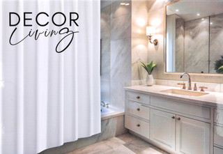 Thumbnail 2: Decor Living 72x72 Shower Curtain Liner 