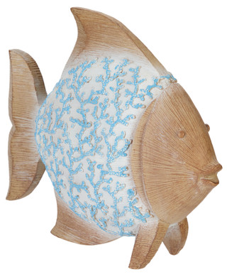 Thumbnail 3: TURTLE KING CORP Wooden Fish Figurine 