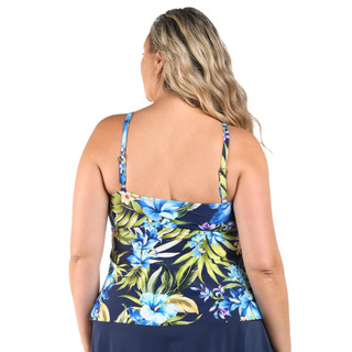 Thumbnail 3: Maxine of Hollywood Plus Double Tier Tankini Swim Top 