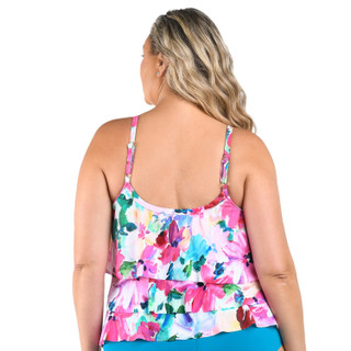 Thumbnail 4: Maxine of Hollywood Plus Triple Tier Tankini 