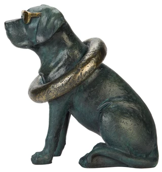Thumbnail 3: TURTLE KING CORP 12 in Dog Garden Figurine 