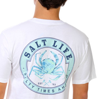 Thumbnail 3: Salt Life Men's Buoyant Crab Pocket T-Shirt 