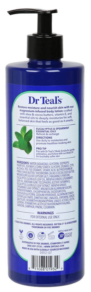 Thumbnail 2: Dr Teal's 18 oz Relax & Relief with Eucalyptus & Spearmint Body Lotion 