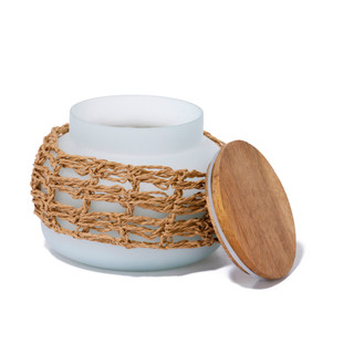 Thumbnail 1: Sagebrook Home 14 Oz Sage & Citrus Reusable Vessel Candle 