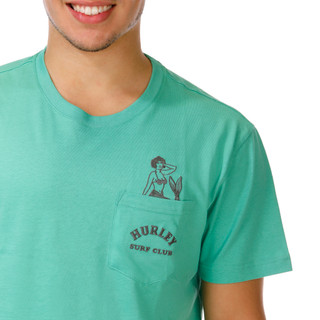 Thumbnail 2: Hurley Men's Short Sleeve Mermaid Pocket Tee 