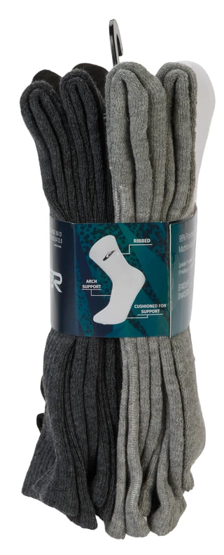 Thumbnail 6: Quiksilver Men's 8 Pk Half Cushion Crew Socks 