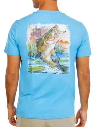 Thumbnail 1: Guy Harvey Men's Jumper Bass T-Shirt 