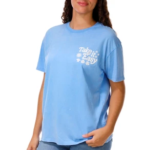 Thumbnail 2: Vintage threadz Juniors Puff Graphic Boyfriend Tee 