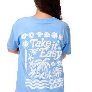 Thumbnail 3: Vintage threadz Juniors Puff Graphic Boyfriend Tee 