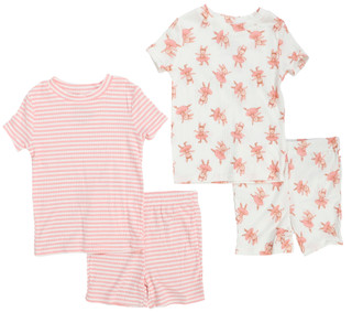 Thumbnail 1: Le Petit Lullaby Toddler Girl's 4 Pc Ballerina Sleep Set 