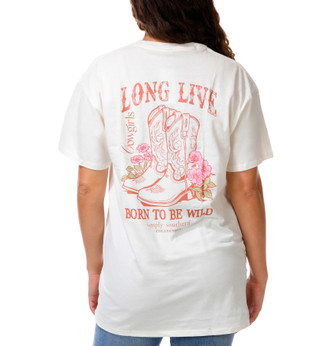 Thumbnail 1: SIMPLY SOUTHERN Juniors Short Sleeve Logo Tee 