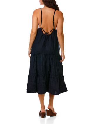 Thumbnail 2: AMUSE SOCIETY Juniors Sleeveless Check Me Out Midi Dress 