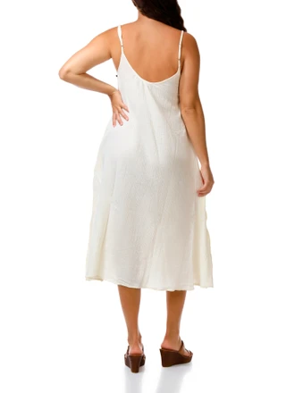 Thumbnail 4: AMUSE SOCIETY Juniors Sleeveless Midi Woven Dress 