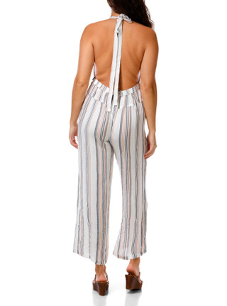 Thumbnail 2: AMUSE SOCIETY Juniors Stripe Jumpsuit 