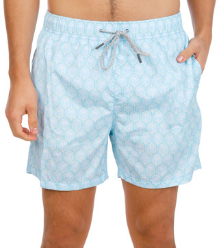 Thumbnail 1: Vintage Summer Men's Printed Volley Swim Trunks 
