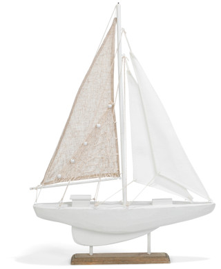 Thumbnail 1: Fancy That 25x16 Wood Sailboat Home Accent 