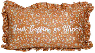 Thumbnail 1: Laura Ashley 14x24 Your Coffin or Mine Halloween Decorative Pillow 