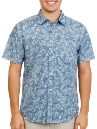 Thumbnail 1: FLAG & ANTHEM Men's Short Sleeve Woven Button Down Shirt 