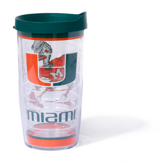 Thumbnail 3: Miami Hurricanes 16oz Miami Hurricanes Insulated Tumbler 