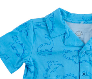 Thumbnail 3: Rugged Bear Toddler Boys 2 Pc Dino Pajama Shorts Set 
