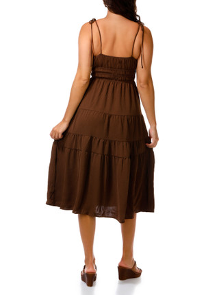 Thumbnail 2: MONTEAU Juniors Sleeveless Airflow Maxi Dress 