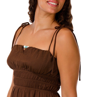 Thumbnail 3: MONTEAU Juniors Sleeveless Airflow Maxi Dress 